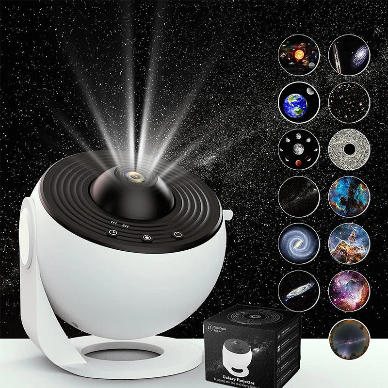 Galaxy Star Projector Lamp with HD Film