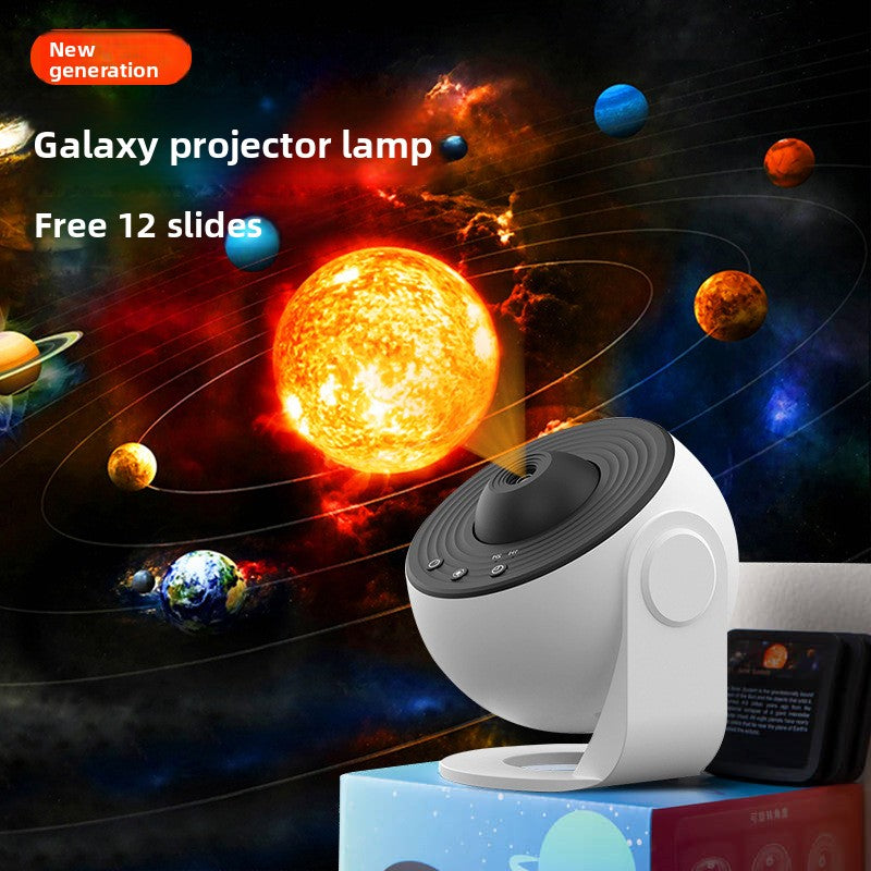 Galaxy Star Projector Lamp with HD Film
