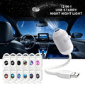 New HD Smart Starry Sky Projector Night Light USB Plug And Play 360° Adjustable Galaxy Atmosphere Lamp For Car Interior Bedroom