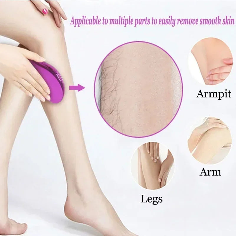Depilatory Hair Eraser Depilator Arms Leg Hair Nano Painless Crystal Epilator  Physical Professional Safe Depilator Hair Eraser