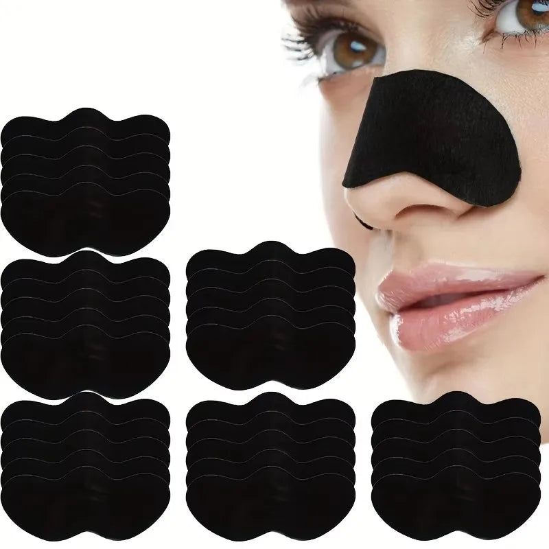 10/150PCS Blackhead Remove Mask Nasal Strips Shrink Cleansing Pore Nose Black Head Remove Stickers Skin Care Mask Patch Unisex
