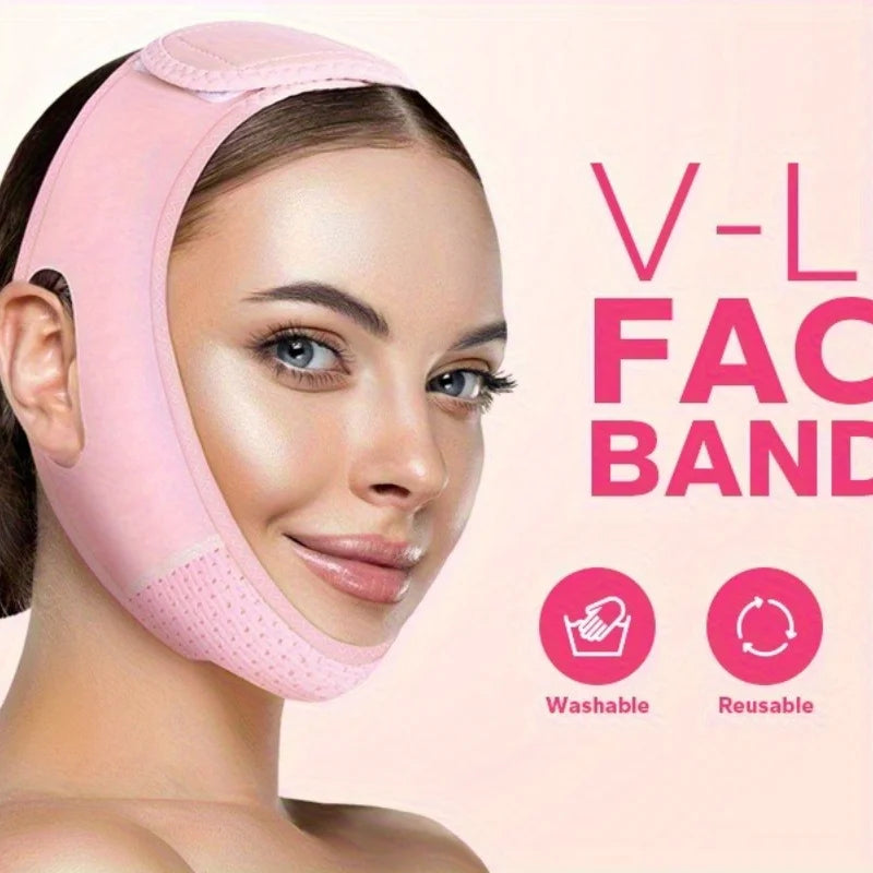 Reusable Face Strap, V Line Mask, Double Chin Reducer, Chin Up Patch, Chin Strap, V Shaped Belt, V Shaped Face Mask for Sagging