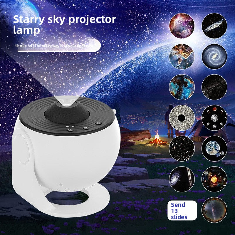 Galaxy Star Projector Lamp with HD Film